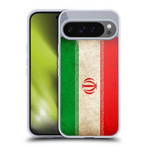 Head Case Designs Football World Flags Iran Iranian Vintage Soft Gel Case for Google Pixel 9 Pro XL