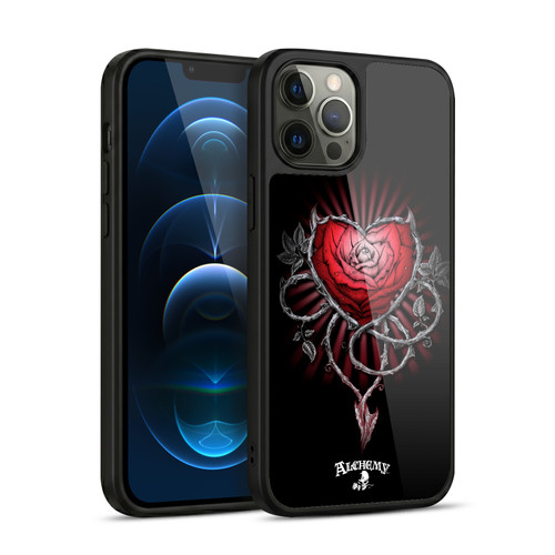 Alchemy Gothic Graphic Art Devils Rose Gel Armour Case For Apple iPhone 12 Pro Max