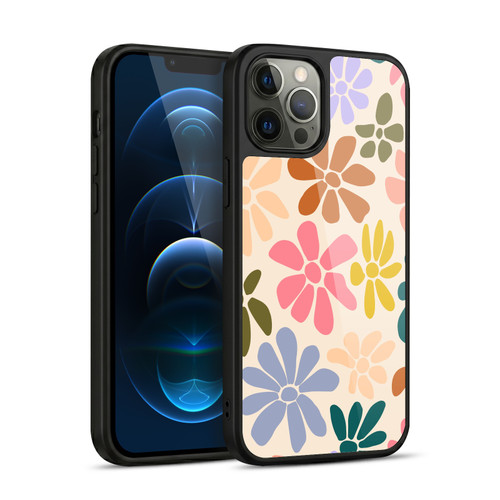 Gabriela Thomeu Retro Rainbow Color Floral Gel Armour Case For Apple iPhone 12 Pro Max