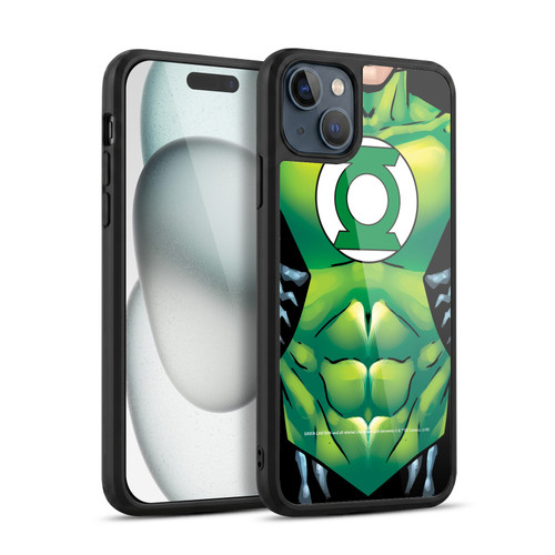 Green Lantern DC Comics Logos Uniform Gel Armour Case For Apple iPhone 15 Plus