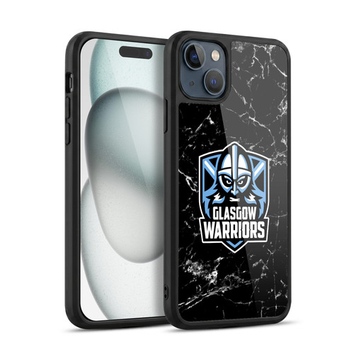 Glasgow Warriors Logo 2 Marble Gel Armour Case For Apple iPhone 15 Plus