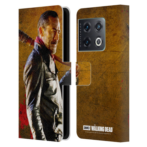 AMC The Walking Dead Negan Lucille 1 Leather Book Wallet Case Cover For OnePlus 10 Pro