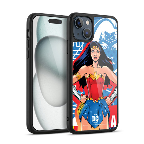 DC Women Core Compositions Wonder Woman Gel Armour Case For Apple iPhone 15 Plus