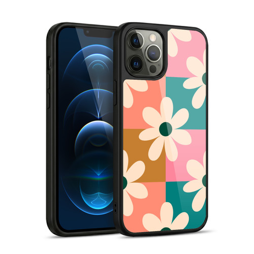 Gabriela Thomeu Retro Daisy Checkered Colors Gel Armour Case For Apple iPhone 12 Pro Max