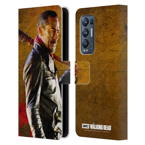 AMC The Walking Dead Negan Lucille 1 Leather Book Wallet Case Cover For OPPO Find X3 Neo / Reno5 Pro+ 5G