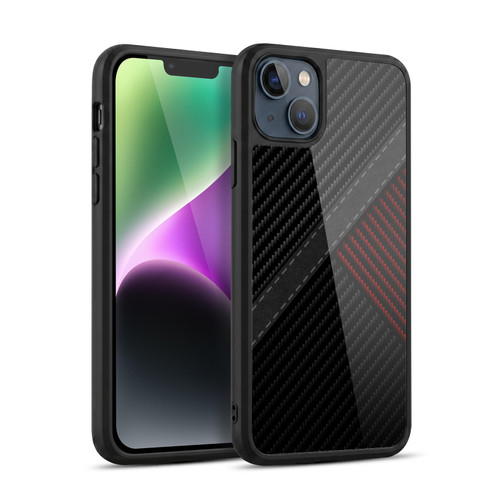 Alyn Spiller Carbon Fiber Stitch Gel Armour Case For Apple iPhone 14 Plus