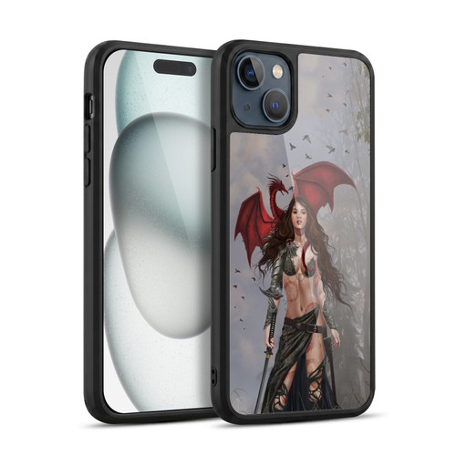 Nene Thomas Gothic Dragon Witch Warrior Sword Gel Armour Case For Apple iPhone 15 Plus