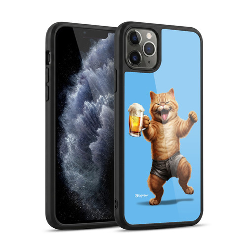 P.D. Moreno Furry Fun Artwork Cat Beer Gel Armour Case For Apple iPhone 11 Pro Max