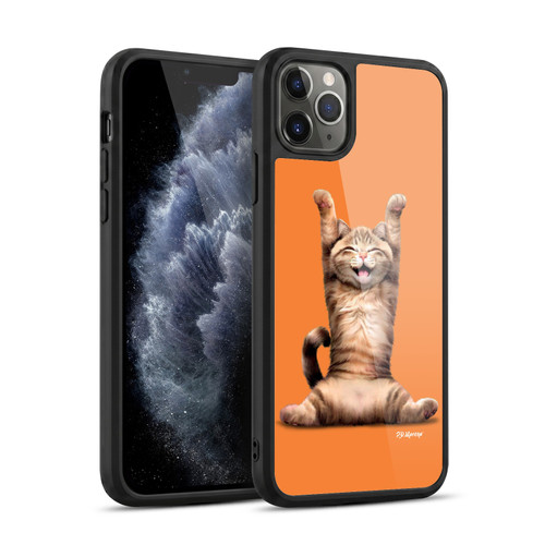 P.D. Moreno Furry Fun Artwork Happy Cat Gel Armour Case For Apple iPhone 11 Pro Max