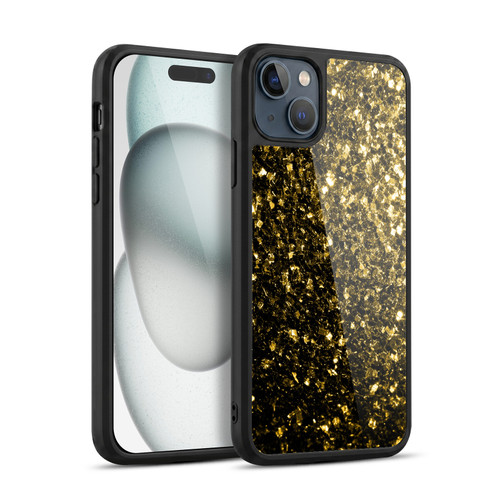PLdesign Glitter Sparkles Yellow Gold Gel Armour Case For Apple iPhone 15 Plus