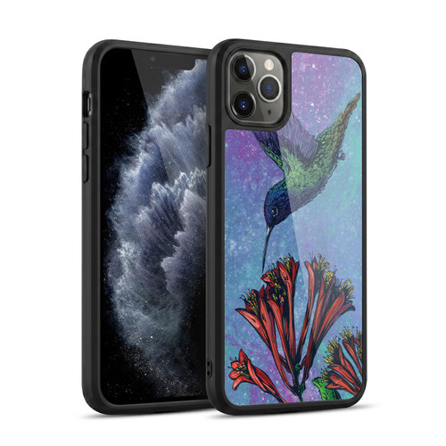 David Lozeau Colourful Grunge The Hummingbird Gel Armour Case For Apple iPhone 11 Pro Max