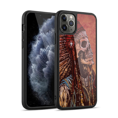 David Lozeau Colourful Grunge Native American Gel Armour Case For Apple iPhone 11 Pro Max
