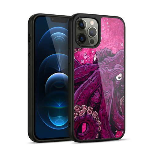 David Lozeau Colourful Grunge Octopus Squid Gel Armour Case For Apple iPhone 12 Pro Max