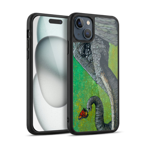 David Lozeau Colourful Grunge The Elephant Gel Armour Case For Apple iPhone 15 Plus