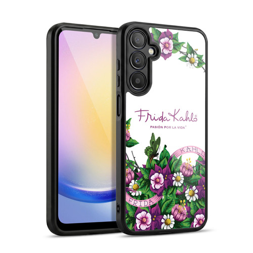 Frida Kahlo Purple Florals Bunch Gel Armour Case For Samsung Galaxy A25 5G