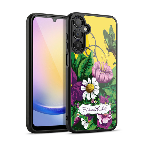Frida Kahlo Purple Florals Butterfly Gel Armour Case For Samsung Galaxy A25 5G