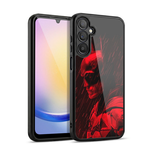 The Batman Neo-Noir Graphics Red Rain Gel Armour Case For Samsung Galaxy A25 5G
