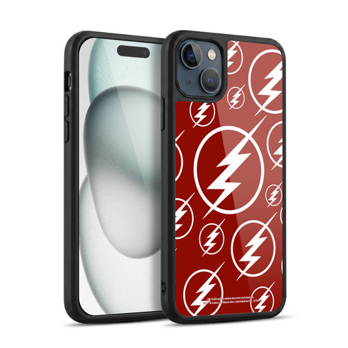 The Flash TV Series Logos Pattern Gel Armour Case For Apple iPhone 15 Plus