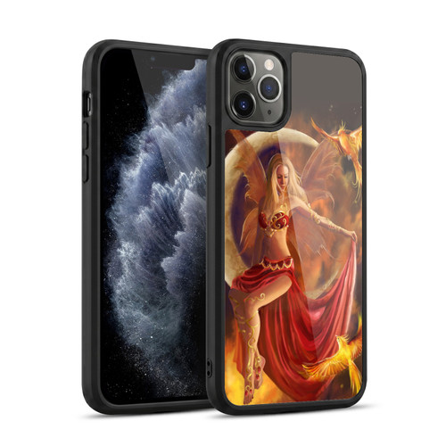 Nene Thomas Crescents Fire Fairy On Moon Phoenix Gel Armour Case For Apple iPhone 11 Pro Max