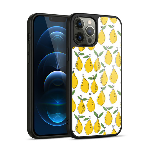 Andrea Lauren Design Food Pattern Lemons Gel Armour Case For Apple iPhone 12 Pro Max