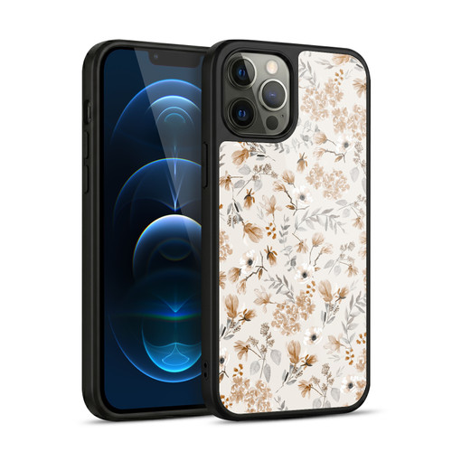 Anis Illustration Mix Pattern Romantic Neutrals Gel Armour Case For Apple iPhone 12 Pro Max