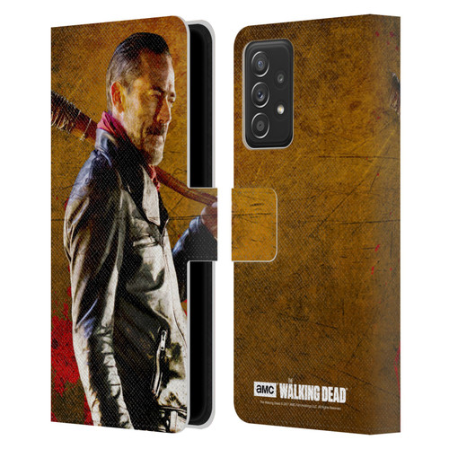 AMC The Walking Dead Negan Lucille 1 Leather Book Wallet Case Cover For Samsung Galaxy A52 / A52s / 5G (2021)