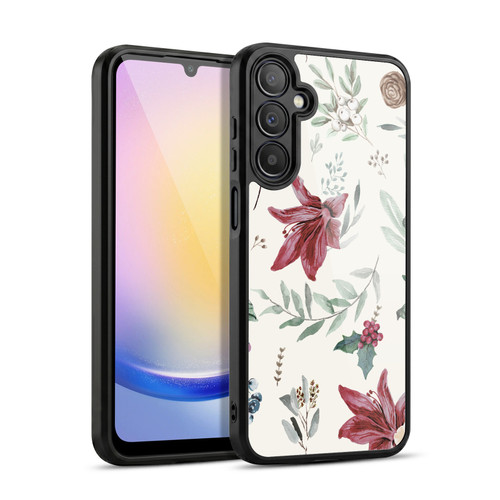 Anis Illustration Floral Pattern Christmas Eucalyptus Gel Armour Case For Samsung Galaxy A25 5G