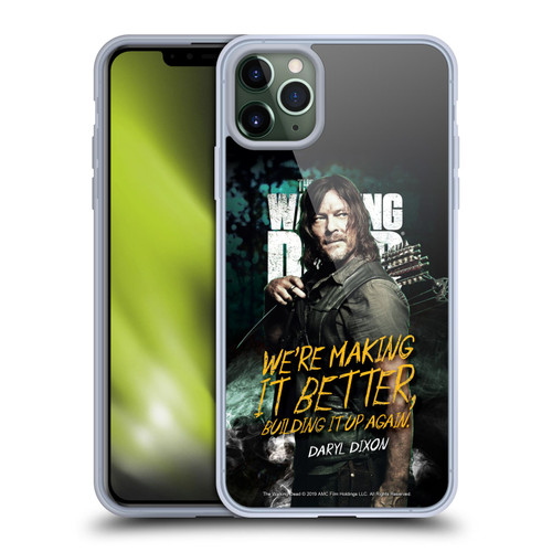 AMC The Walking Dead Season 9 Quotes Daryl Soft Gel Case for Apple iPhone 11 Pro Max