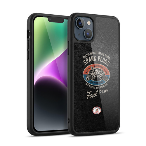 Busted Knuckle Garage Graphics Spark Plugs Gel Armour Case For Apple iPhone 14 Plus