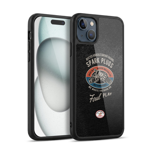 Busted Knuckle Garage Graphics Spark Plugs Gel Armour Case For Apple iPhone 15 Plus