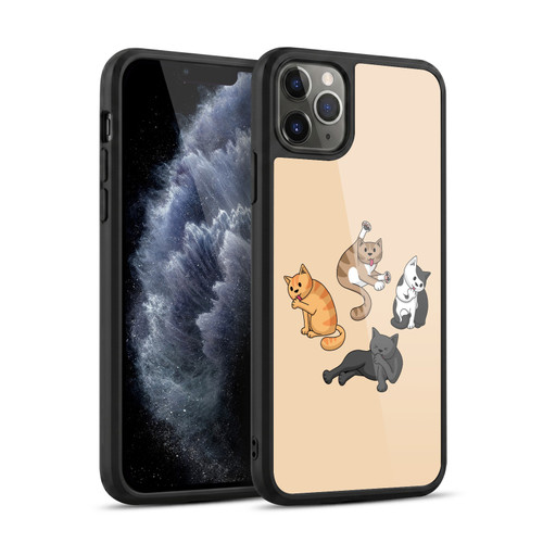 Beth Wilson Doodle Cats 2 Washing Time Gel Armour Case For Apple iPhone 11 Pro Max