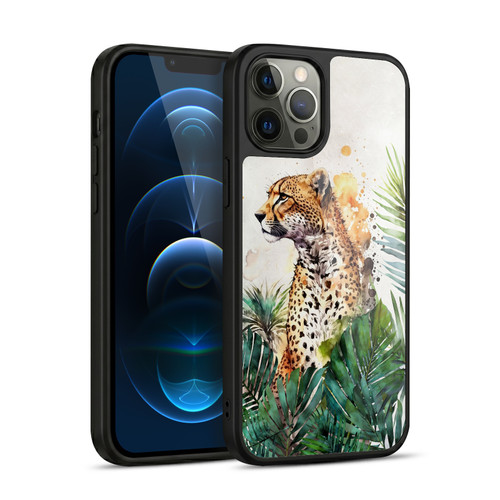 LebensArt Jungle Plants And Animals Cheetah Garden Gel Armour Case For Apple iPhone 12 Pro Max