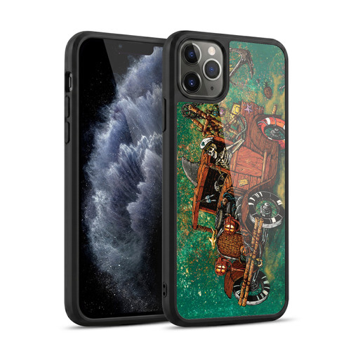 David Lozeau Skeleton Grunge Tiki Towing Gel Armour Case For Apple iPhone 11 Pro Max