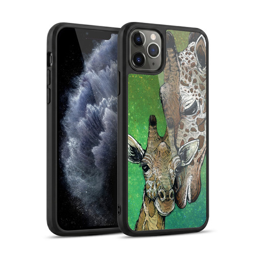 David Lozeau Colourful Art Giraffe Gel Armour Case For Apple iPhone 11 Pro Max