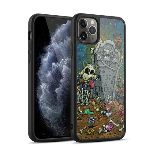 David Lozeau Colourful Art Halloween Dog Gel Armour Case For Apple iPhone 11 Pro Max