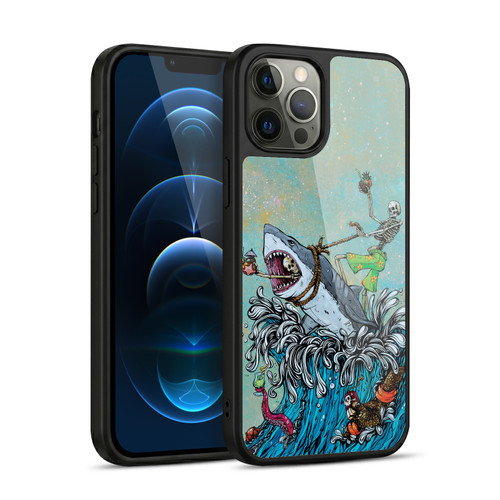 David Lozeau Colourful Art Surfing Gel Armour Case For Apple iPhone 12 Pro Max