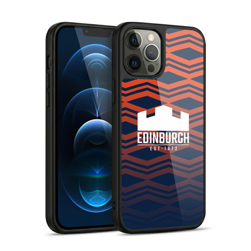Edinburgh Rugby Graphics Pattern Gradient Gel Armour Case For Apple iPhone 12 Pro Max