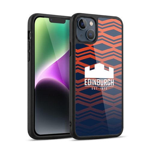 Edinburgh Rugby Graphics Pattern Gradient Gel Armour Case For Apple iPhone 14 Plus