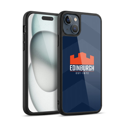Edinburgh Rugby Graphics Lines Gel Armour Case For Apple iPhone 15 Plus