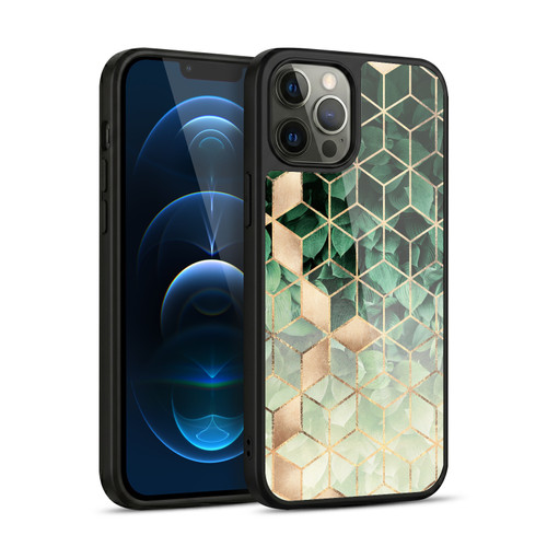 Elisabeth Fredriksson Sparkles Leaves And Cubes Gel Armour Case For Apple iPhone 12 Pro Max