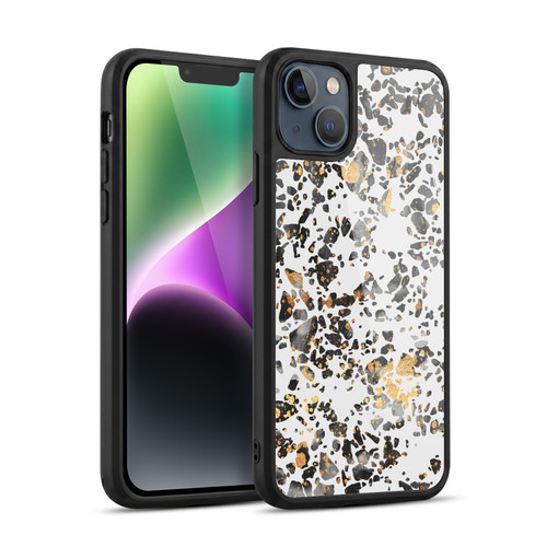 Elisabeth Fredriksson Sparkles Gold Speckled Terrazzo Gel Armour Case For Apple iPhone 14 Plus