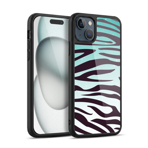 Head Case Designs Fad Animal Prints Zebra Gel Armour Case For Apple iPhone 15 Plus