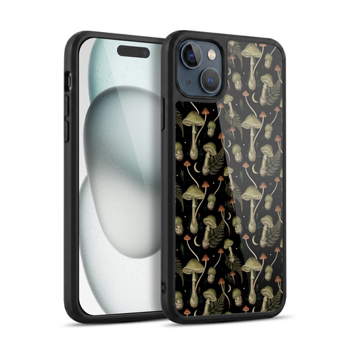 Episodic Drawing Pattern Death Cap Gel Armour Case For Apple iPhone 15 Plus
