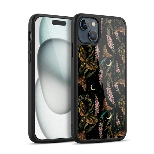 Episodic Drawing Pattern Death Head Pattern Gel Armour Case For Apple iPhone 15 Plus