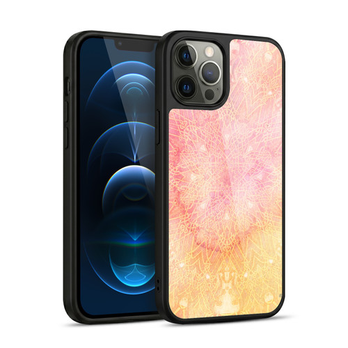 Aimee Stewart Mandala Pink Twinkle Gel Armour Case For Apple iPhone 12 Pro Max