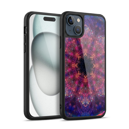 Aimee Stewart Mandala Doodle Flower Gel Armour Case For Apple iPhone 15 Plus