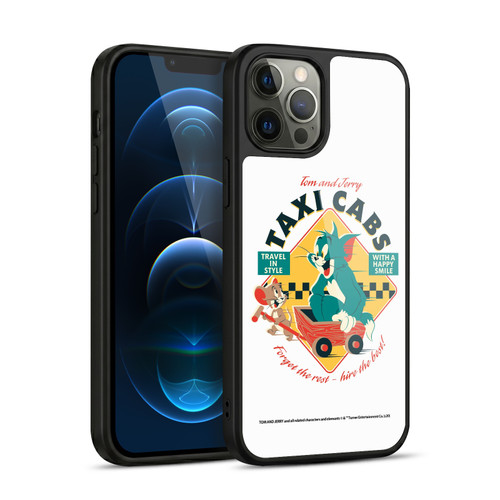 Tom and Jerry Retro Taxi Cabs Gel Armour Case For Apple iPhone 12 Pro Max