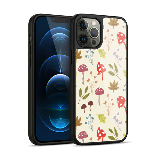 Anis Illustration Floral And Leaves Cute Mushrooms Gel Armour Case For Apple iPhone 12 Pro Max