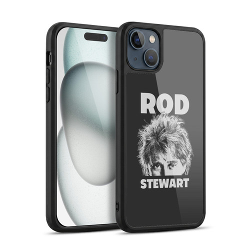 Rod Stewart Art Black And White Gel Armour Case For Apple iPhone 15 Plus