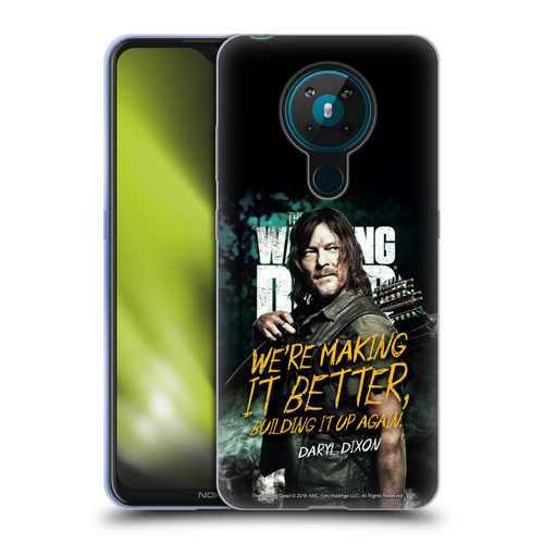 AMC The Walking Dead Season 9 Quotes Daryl Soft Gel Case for Nokia 5.3